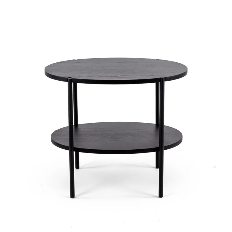 MESA LATERAL VERSATILE CINAMOMO NEGRA 62X46X52H CM - Mesas de arrimo, Uruguay | Vinibel