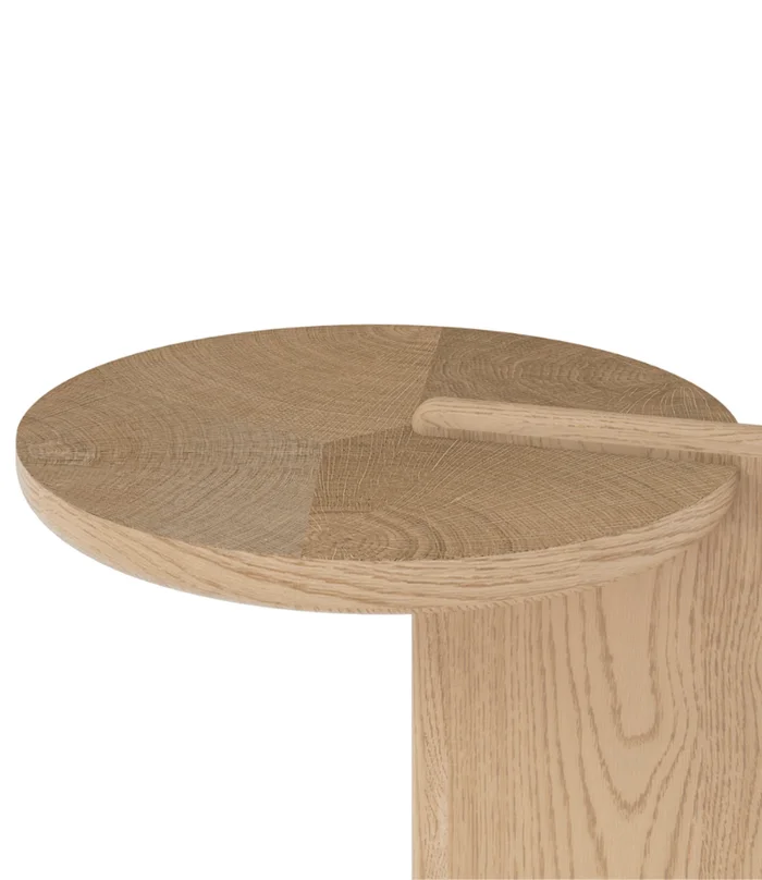 MESA LATERAL BAKERS ROBLE Y MARMOL D45XH52 en Madera natural - Mesas de arrimo, Uruguay | Masinfinito Casa, vista 2