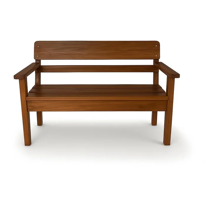 Sillon recto de 2 cuerpos — Serra Amoblamientos en Madera natural - Muebles para el exterior, Uruguay | Serra Amoblamientos, vista 4