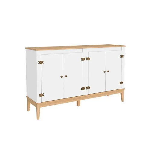 Aparador Bargueño 4 Puertas Estilo Colonial Linea Mexicana - Aparadores y recibidores, Uruguay | Muebles Express