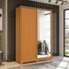 Ropero 2 puertas con Espejo - Linea FIT - Marrón en Marrón - Roperos y placares, Uruguay | Ecowood, vista 1 de 4