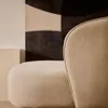 Butaca Ulit de chenilla - beige y patas de madera maciza haya acabado natural en Beige - Butacas, banquetas y puffs, Uruguay | Kavehome, vista 3 de 10