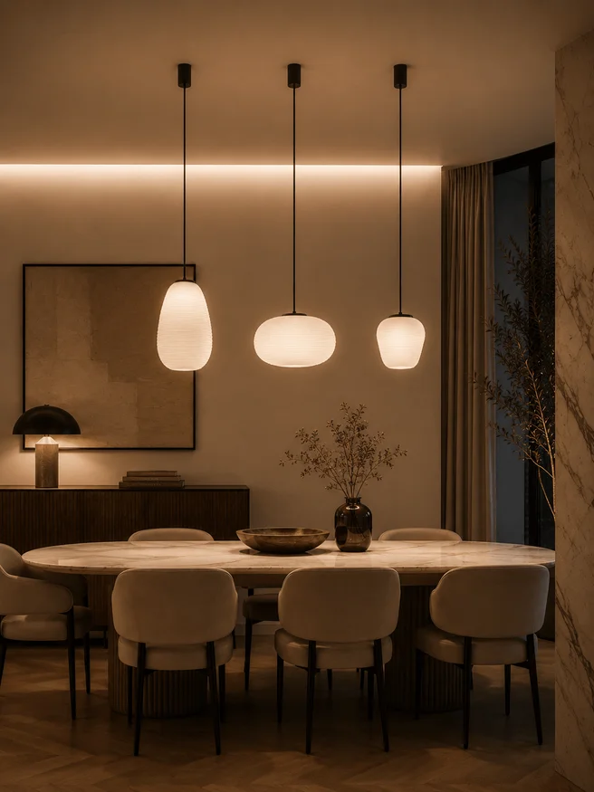 Vase 200mm en Blanco - Lámparas colgantes, Uruguay | Darko Lighting, vista 2