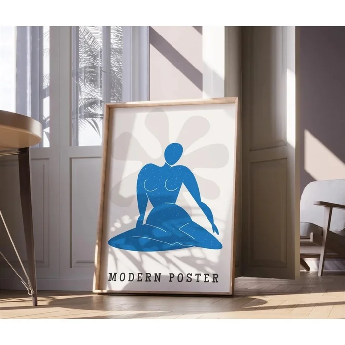 CUADRO CANVAS 40x50cm MARCO MODERN POSTER en Azul - Decoración de pared, Uruguay | Decohogar, vista 2