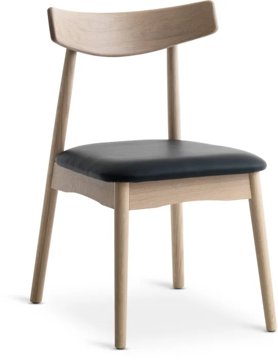 Silla de comedor LYNGHOLM negro/roble nat en Negro - Sillas, Uruguay | JYSK