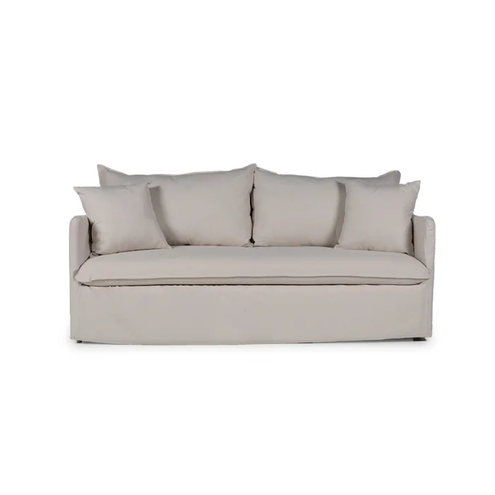 Sofá Snow con Funda - Tela Rústica - 2,5 cuerpos - TD5260-1635 (Beige) en Beige - Sillones y sofás, Uruguay | Nyr, vista 2