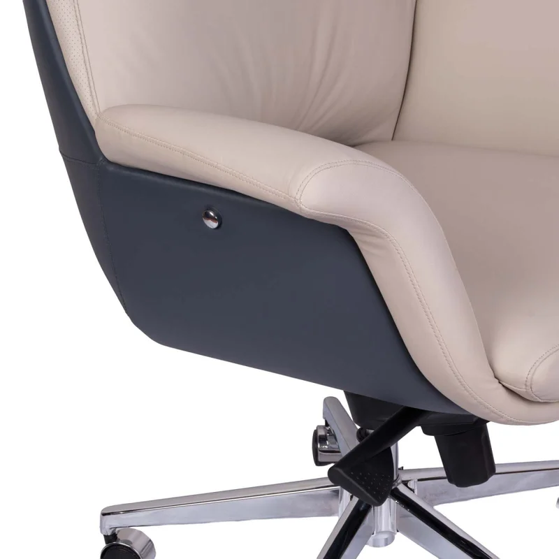 Silla De Oficina Gerencial Malla Crown en Beige - Sillas de escritorio, Uruguay | Divino, vista 4