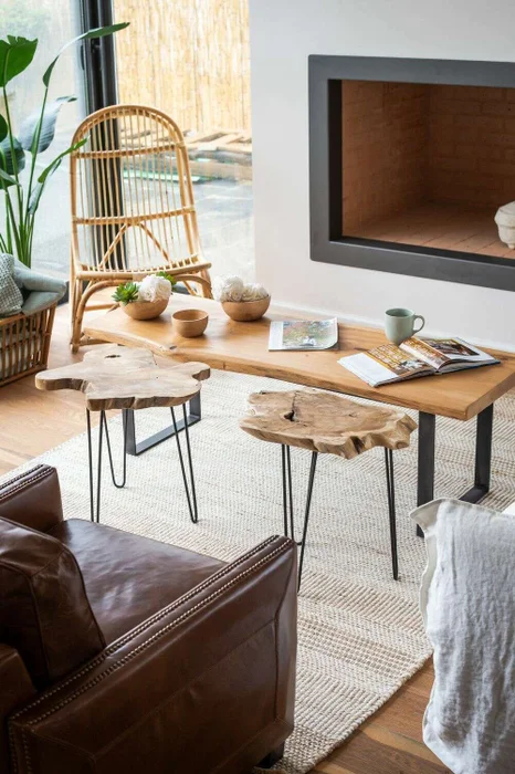 MESA TRONCO IRREGULAR - 1.45 X 0.50 en Madera natural - Mesas de living, Uruguay | La Iberica, vista 20