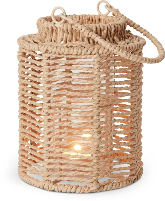 Farol MANDRUP Ø15xA20cm natural en Madera natural - Velas y Portavelas, Uruguay | JYSK