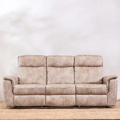 Sillón Reclinable Thomas 3 Cuerpos Beige en Beige - Sillones y sofás, Uruguay | Aihaus