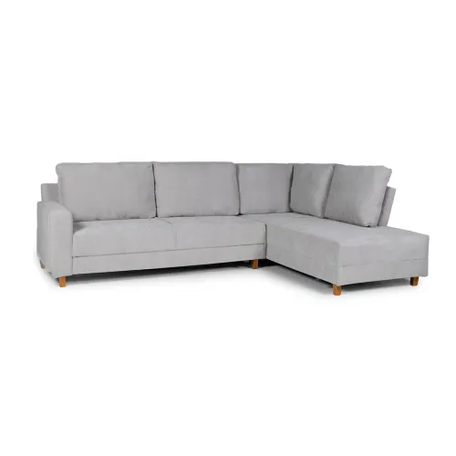 Rinconera Avero - Tela Microfibra - Chaise derecho - Berlin 05 (Ceniza) en Gris - Sillones y sofás, Uruguay | NYR