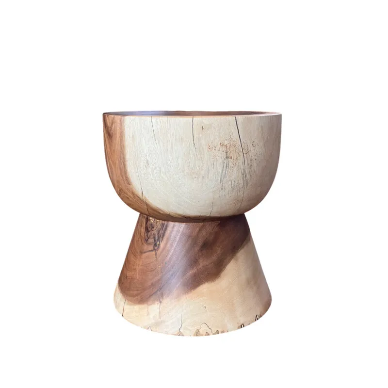 BANCO JIMBARAM 40DIAMx45CM H en Madera natural - Butacas, banquetas y puffs, Uruguay | Vinibel