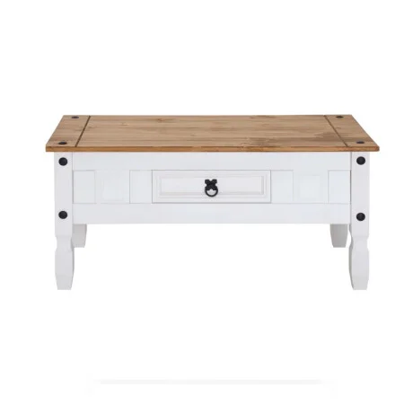 Mesa de living Linea Naturale - Blanco/Roble en Multicolor - Mesas de living, Uruguay | La Cueva Muebles, vista 11