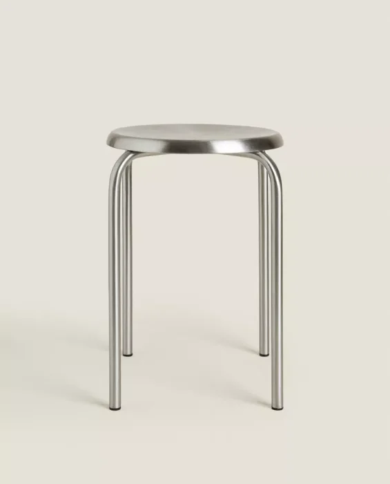 TABURETE ACERO INOXIDABLE en Plateado, Uruguay | Zara Home, vista 2