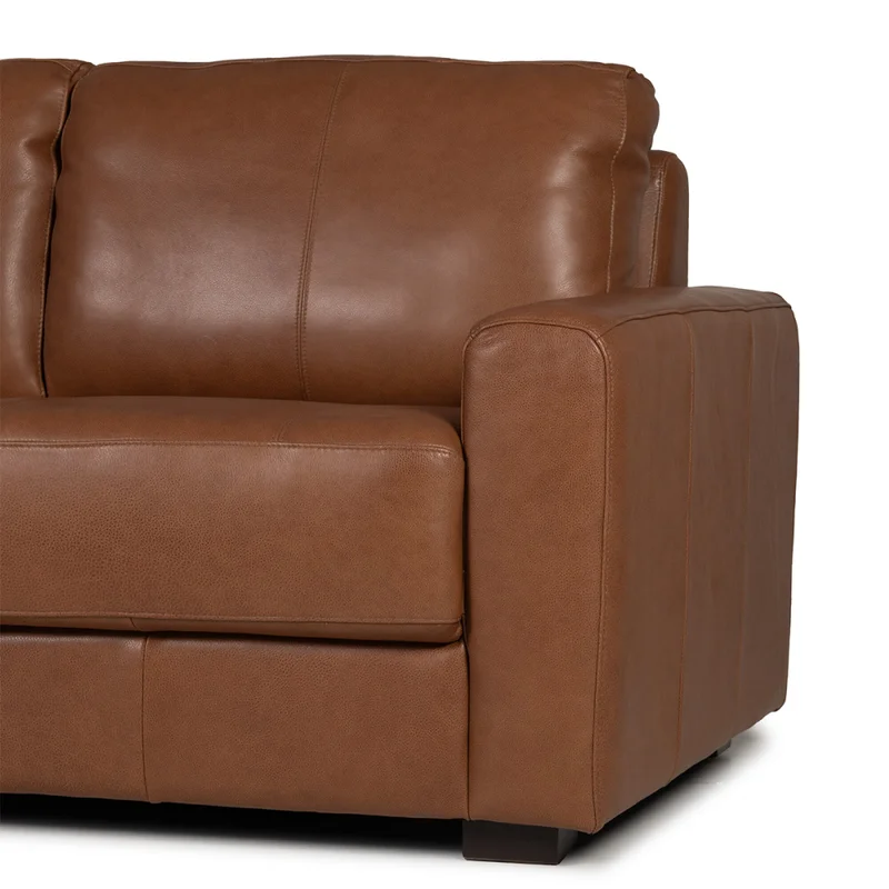 Rinconera Como - Cuero Advanced - 2 + Chaise izquierdo - Maverick Telha (Preventa) en Marrón - Sillones y sofás, Uruguay | Nyr, vista 5