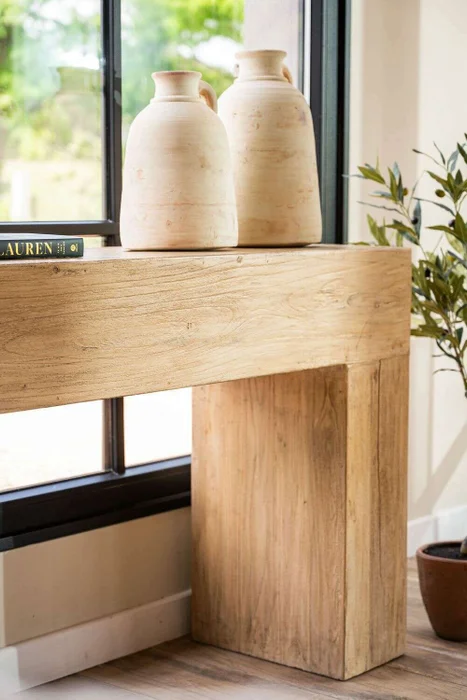 MESA DE ARRIMO / CONSOLA TAURET - 1.80 MTS en Madera natural - Bibliotecas, Uruguay | La Iberica, vista 7