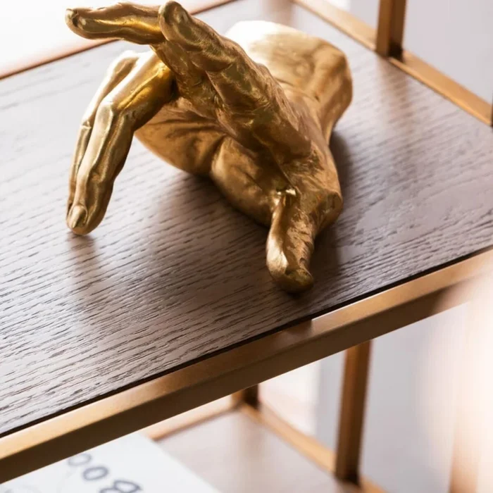 SUJETALIBRO FINGERS Bronce  en Dorado - Decoración, Uruguay | Viasono, vista 2