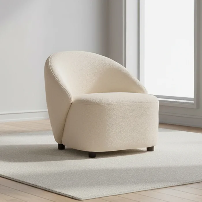 Butaca 1 Cuerpo Tela Blanco Chlóe Offwhite en Off-white - Sillones y sofás, Uruguay | Divino