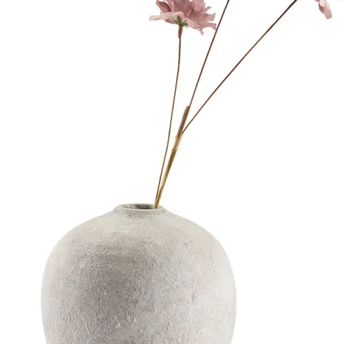 Jarrón IVAR Ø17xA21cm blanco/gris en Blanco/gris - Jarrones, Uruguay | JYSK