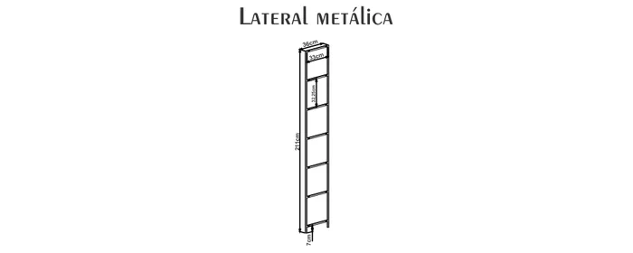 Lateral terminal Estanteria Modular  | 25712 - Bibliotecas, Uruguay | World Vigo