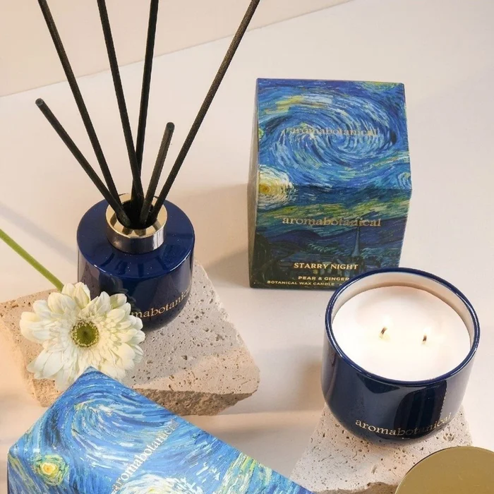 VELA VAN GOGH 310G STARRY NIGHT PERA Y JENGIBRE - Velas y Portavelas, Uruguay | Koz, vista 2