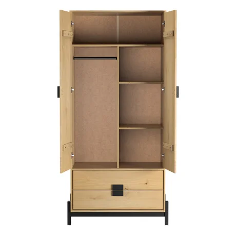 Ropero 2 puertas 2 cajones Linea Alla en Amarillo - Roperos y placares, Uruguay | La Cueva Muebles, vista 11
