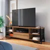 RACK TIPO INDUSTRIAL - 1 CAJON MIEL C/REJILLA NEGRA en Marrón - Muebles para TV, Uruguay | Champagne Home, vista 3 de 3