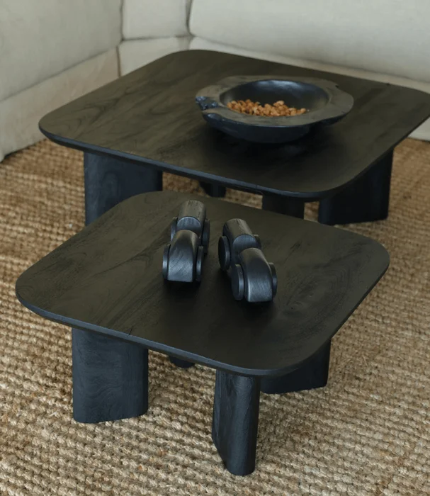 MESA LIVING JULIETA CUADRADA MADERA NEGRA en Negro - Mesas de living, Uruguay | Más Infinito Casa, vista 3