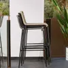 Taburete Lambton de cuerda - negro y acero con acabado negro altura 62 cm en Negro - Butacas, banquetas y puffs, Uruguay | Kavehome, vista 3 de 8
