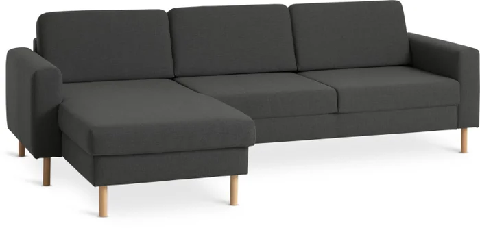 Sofá SVALBARD chaise longue gris oscuro en Gris - Sillones y sofás, Uruguay | JYSK, vista 2