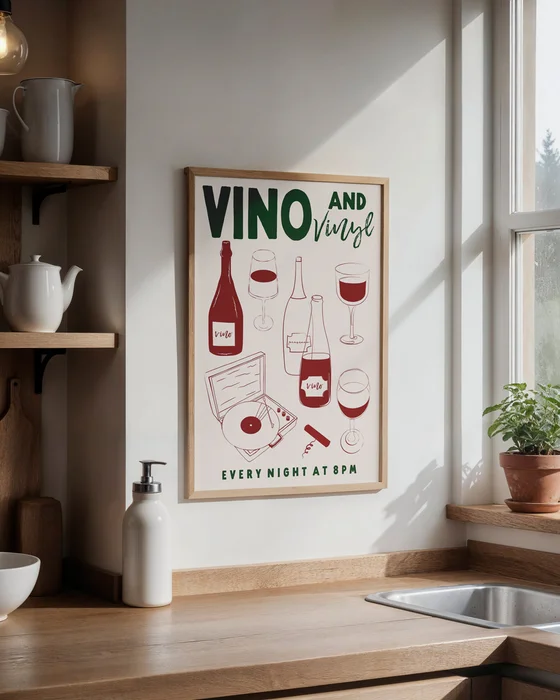 Buon Giorno & Vino en Multicolor - Láminas, Uruguay | La Cuadrería, vista 4