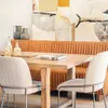 SILLON DE COMEDOR FERRARO - CUERO ITALIANO CARAMELO - 2.13 MTS en Marrón - Sillones y sofás, Uruguay | La Iberica, vista 2 de 8