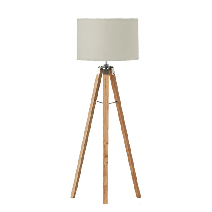 Lámpara de Pie Dallas en Madera natural - Lámparas de pie, Uruguay | Serlux