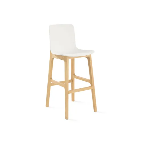 Banqueta Alta Woody | EN EXHIBICION - White en Blanco - Butacas, banquetas y puffs, Uruguay | Samic