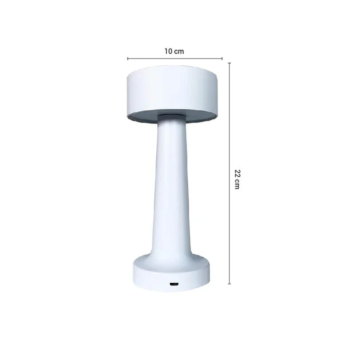 Lámpara de Mesa Tuvalu Portátil Recargable White en Blanco - Lámparas de mesa, Uruguay | Serlux, vista 5
