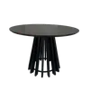 Mesa de Comedor Pipa Redonda 110cm - Negra - Mesas de comedor, Uruguay | Berna home, vista 1 de 3