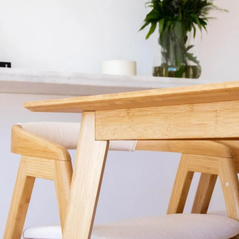 Mesa Livorno en Madera natural - Muebles, Uruguay | Uruguay Bamboo, vista 7