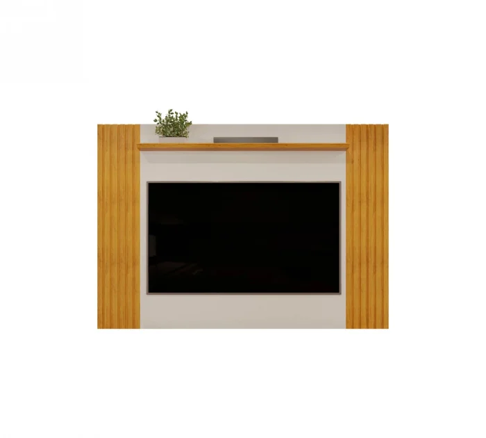 Panel para TV Agnes - Terminación Bali/Cedro en Madera natural - Muebles para TV, Uruguay | Ecowood