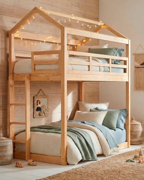 Cama Cucheta Paris en Madera natural - Dormitorio, Uruguay | Treehouse Deco