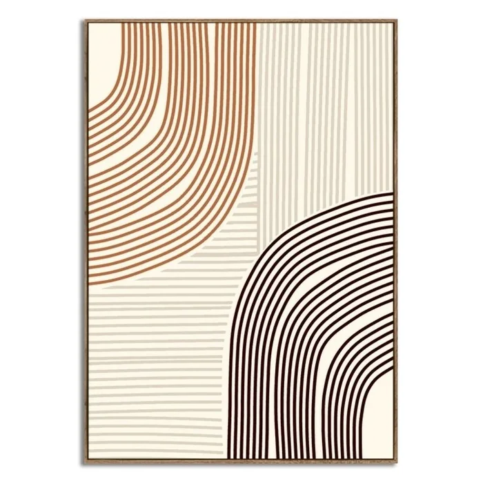 CUADRO CANVAS 30x40cm MARCO LINEAS 1 en Multicolor - Decoración de pared, Uruguay | Decohogar