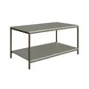 Mesa de Centro Ratona Rectangular Tapa Doble (Verde y Hierro Dorado) - Mesas de living, Uruguay | Berna home, vista 1 de 4