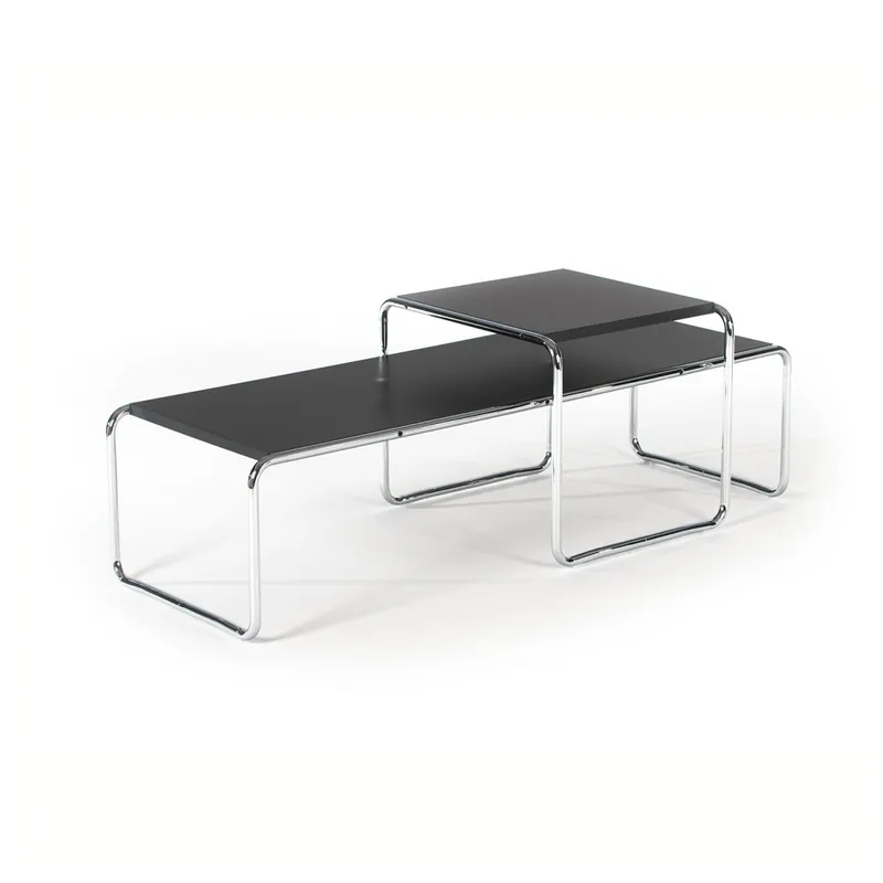 Mesa Baja Bauhaus SETX2 Black en Negro - Mesas de living, Uruguay | Samic