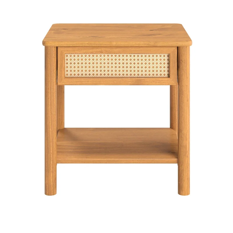 Mesa de luz Semira Ratan - Madera Maciza en Madera natural - Mesas de luz, Uruguay | Balton, vista 6