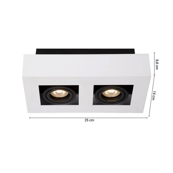 Lámpara de Techo Walle 2 Blanco en Blanco - Lámparas colgantes, Uruguay | Serlux, vista 5