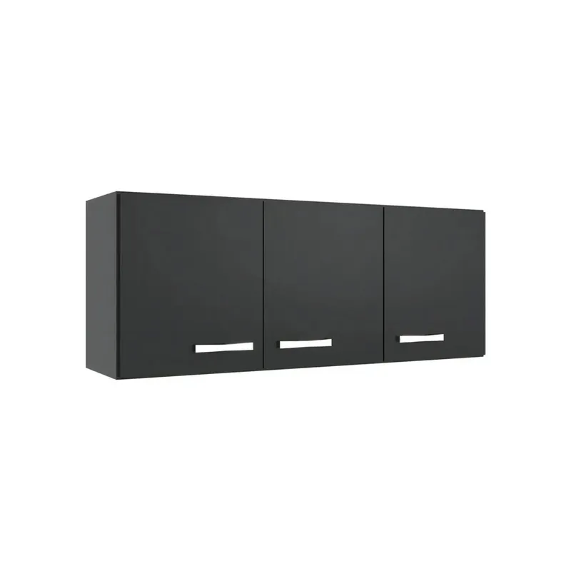 Kit Aereo Cocina Mueble 3 Puertas Mdp en Negro - Muebles, Uruguay | Soy Hogar