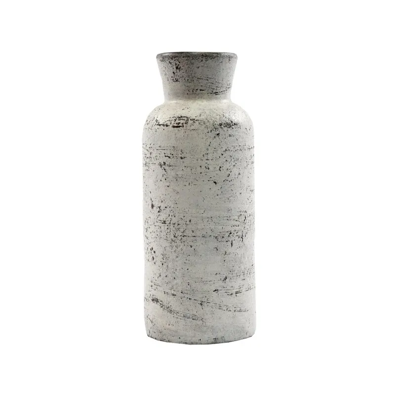 Jarrón Decorativo Small Terracota Blanco Zar en Blanco - Jarrones, Uruguay | Divino