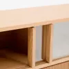 Mueble TV Helvine 4 puertas y 2 cajones chapa de roble y cristal templado 200x54cm FSC 100% en Marrón - Muebles para TV, Uruguay | Kavehome, vista 6 de 9