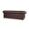 Sofá Chesterfield Novo - Cuero Advanced - 3 cuerpos - Havana - (Preventa) en Marrón - Sillones y sofás, Uruguay | NYR, vista 3 de 6