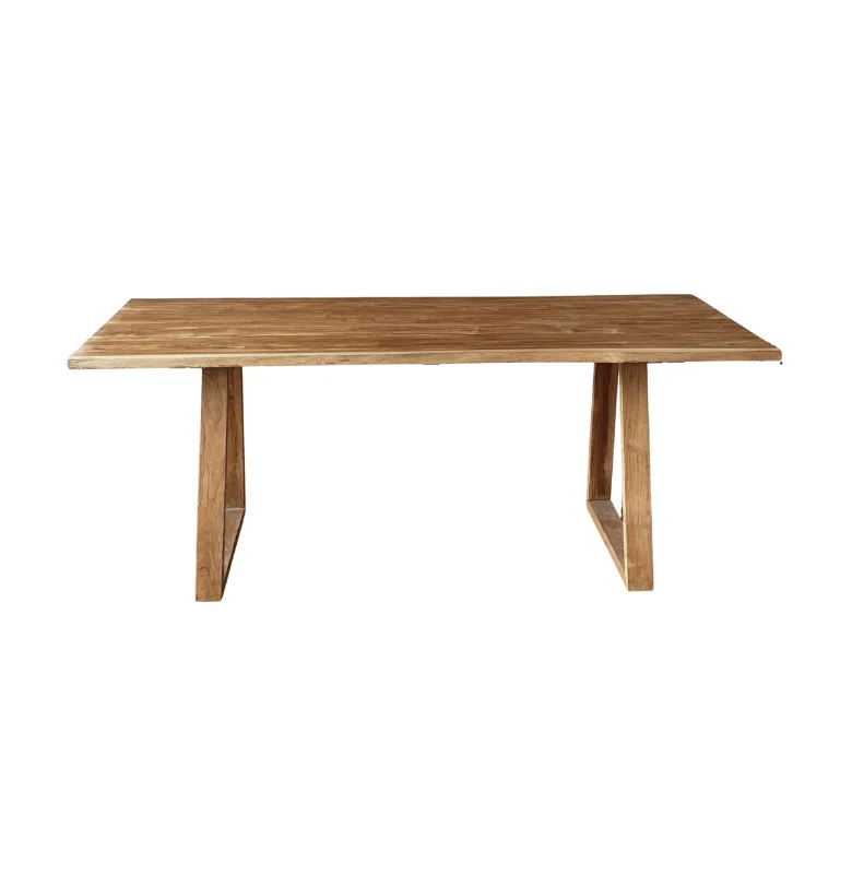MESA COMEDOR MANANTIALES RUSTIC en Madera natural - Mesas de comedor, Uruguay | Masinfinito Casa