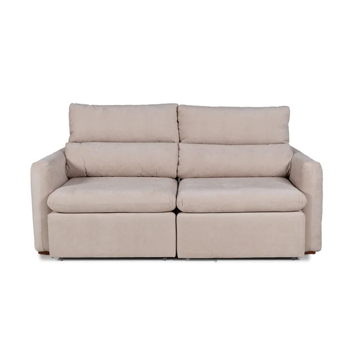 Sofá Dublin (Rebatible) - Microfibra - 2 cuerpos - TC 1010 (Beige) en Beige - Sillones y sofás, Uruguay | NYR, vista 3